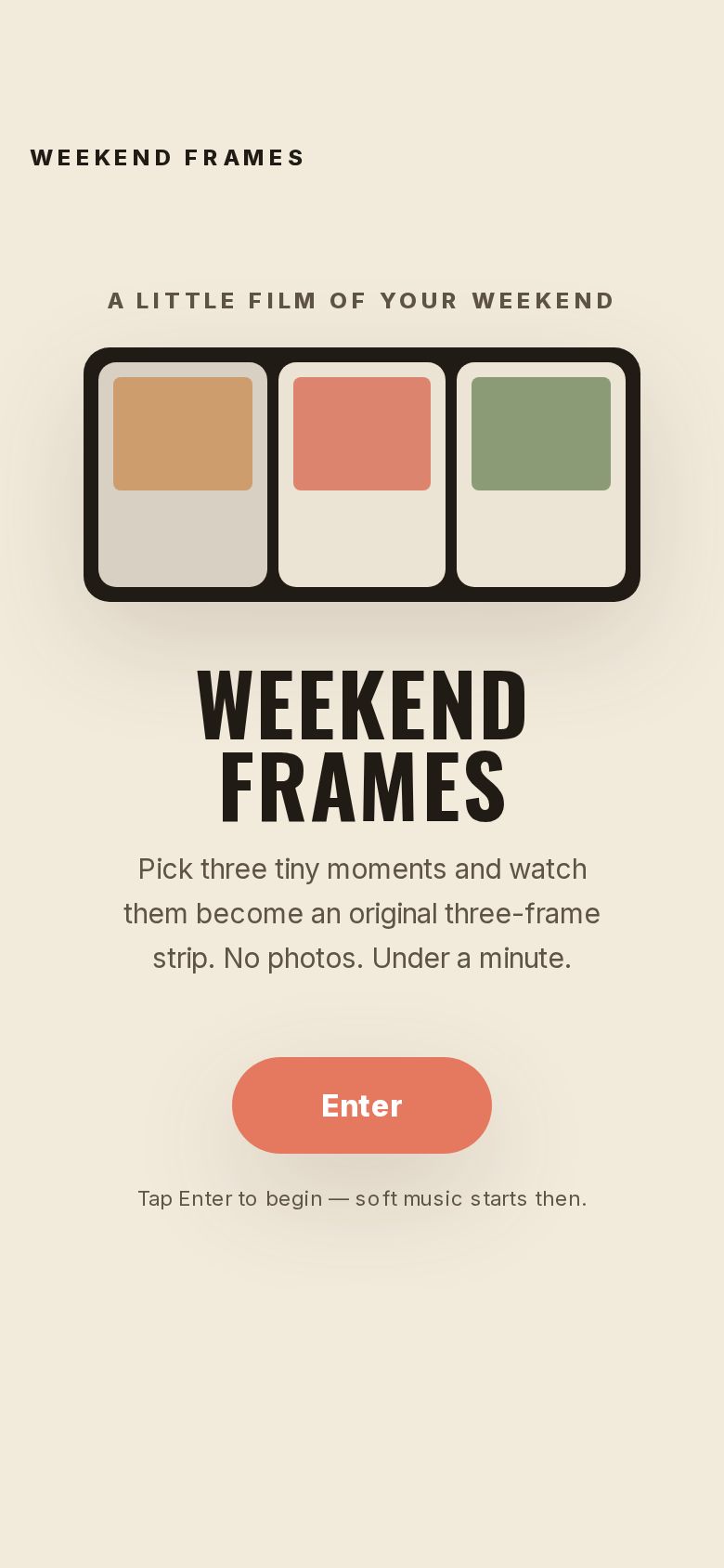 Weekend Frames