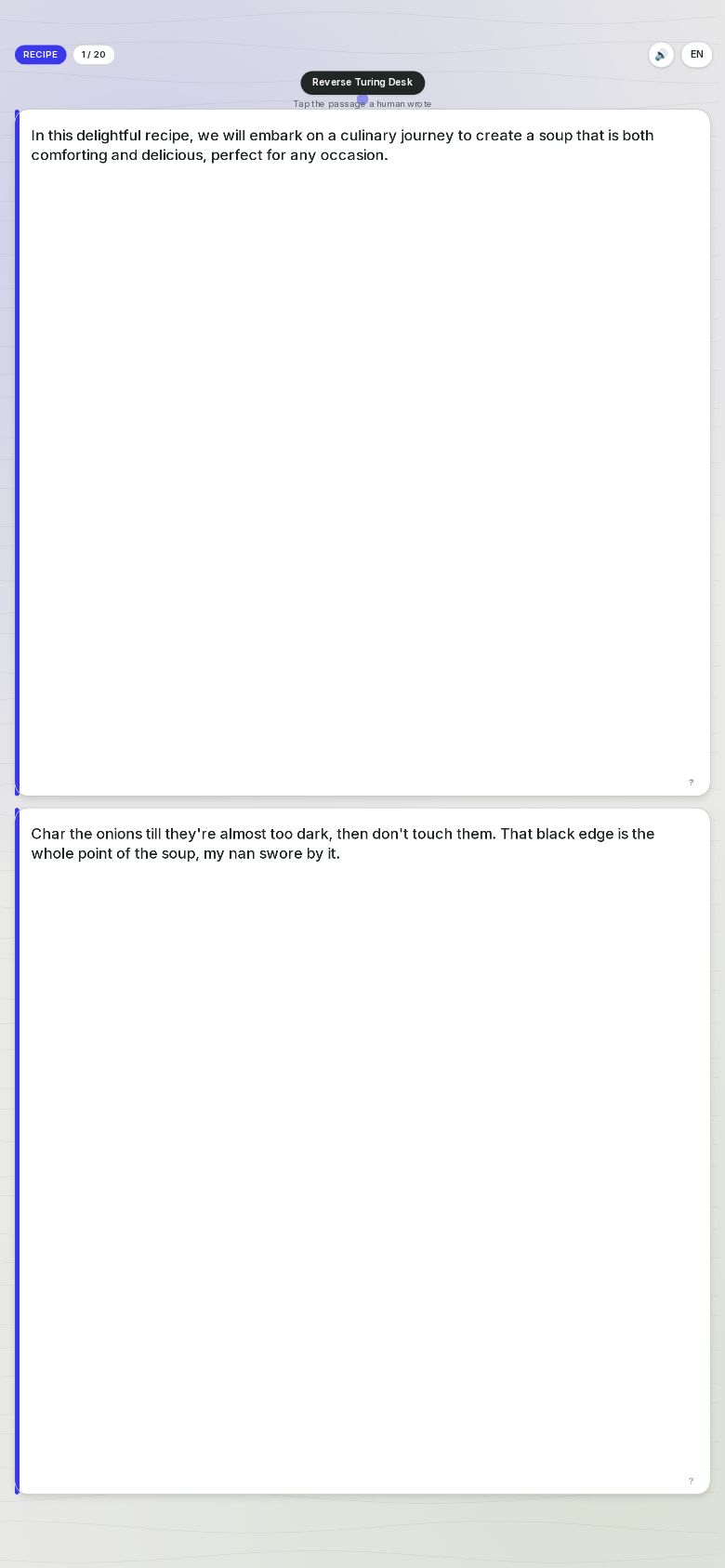 Reverse Turing Desk