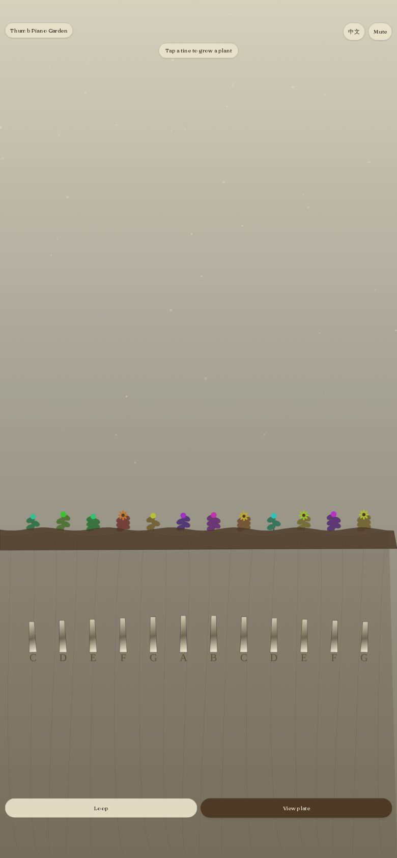 Thumb Piano Garden