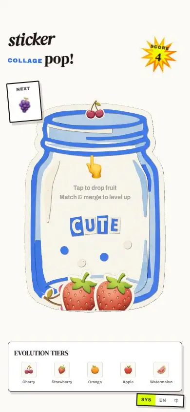 Fruit Sticker Pop