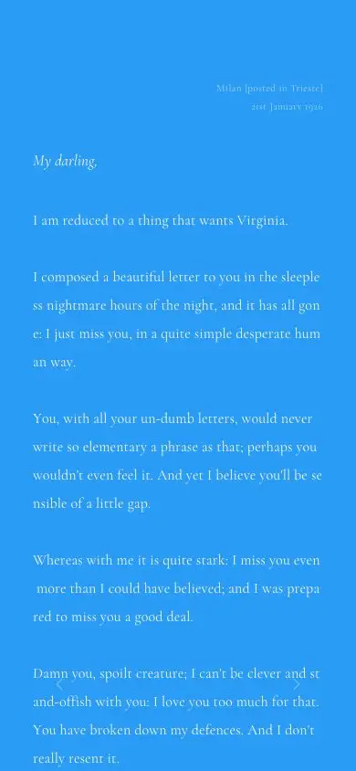 Virginia Woolf's Love Letters