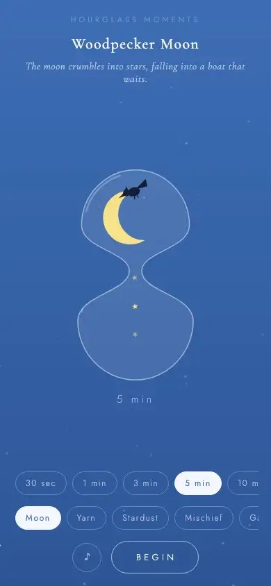 Meditative Hourglass