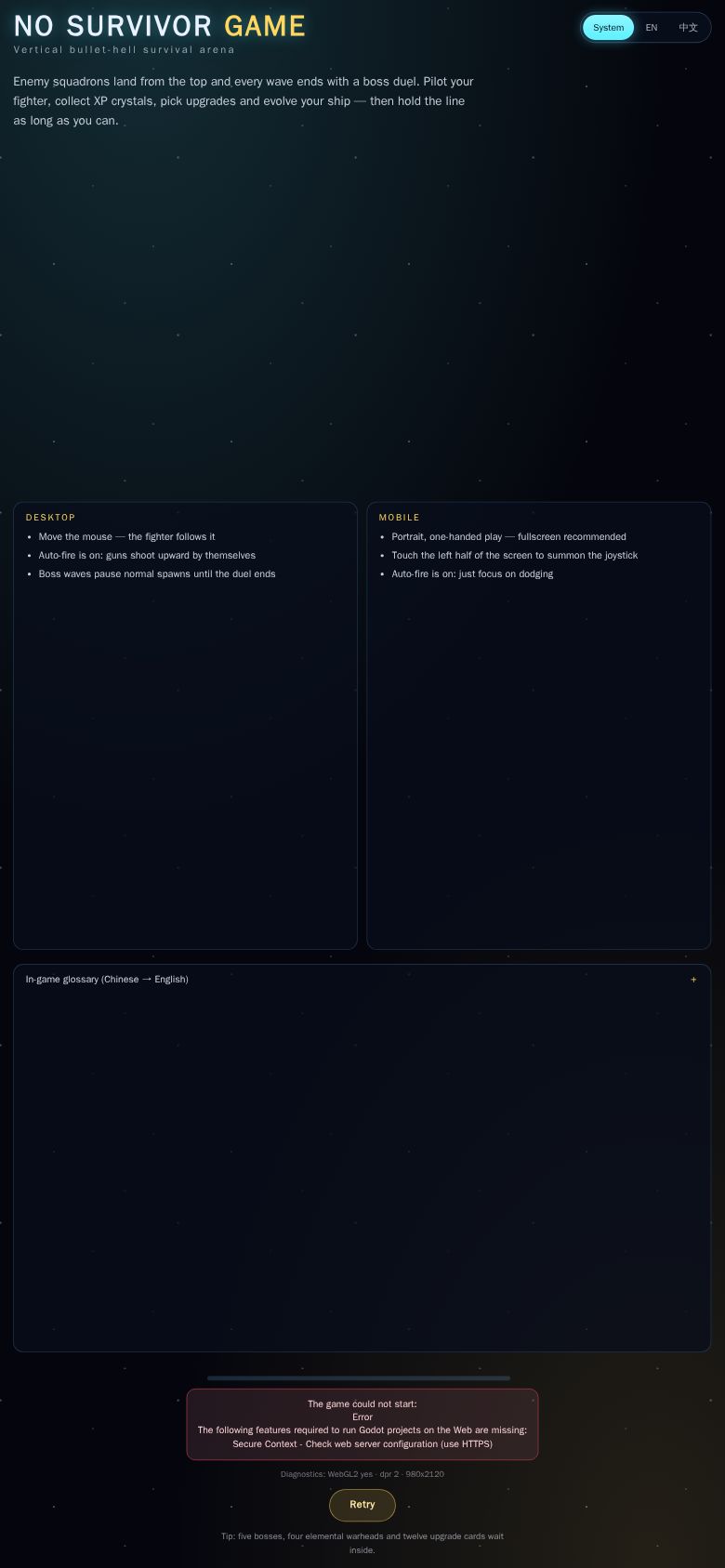 No Survivor Game