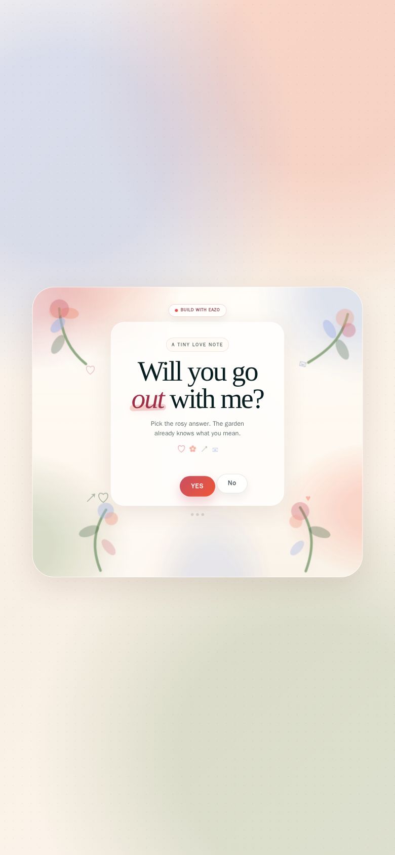 Will You Go Out With Me? (English)