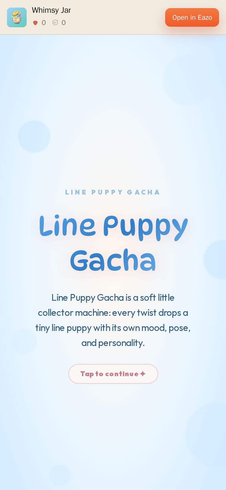 Line Puppy Gacha