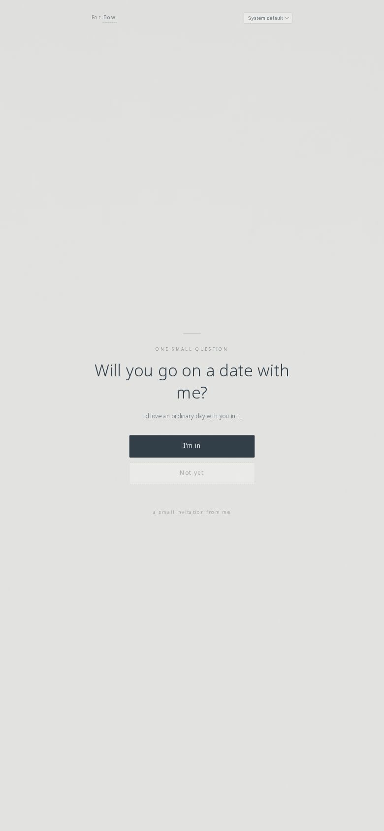 A Date With You