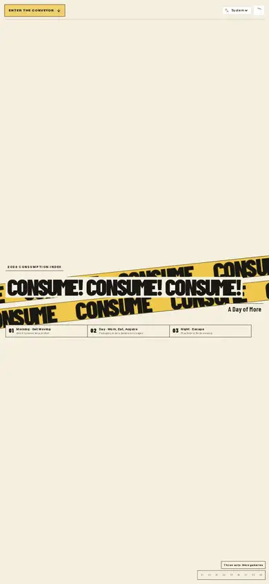 CONSUME! CONSUME! CONSUME!
