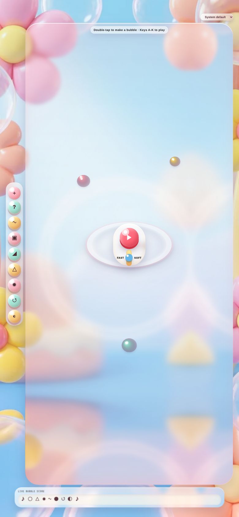 Bubble Note Playground