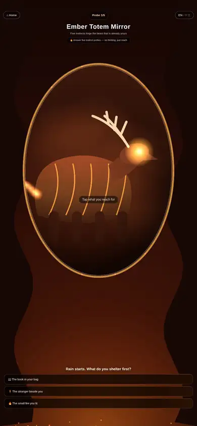 Ember Totem Mirror