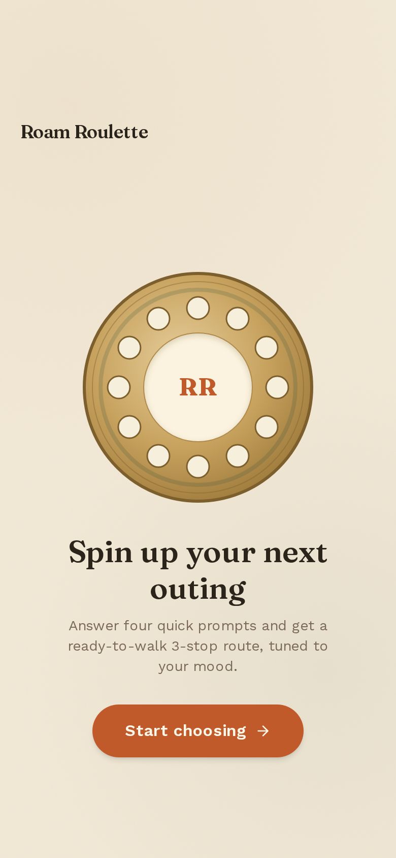 Roam Roulette