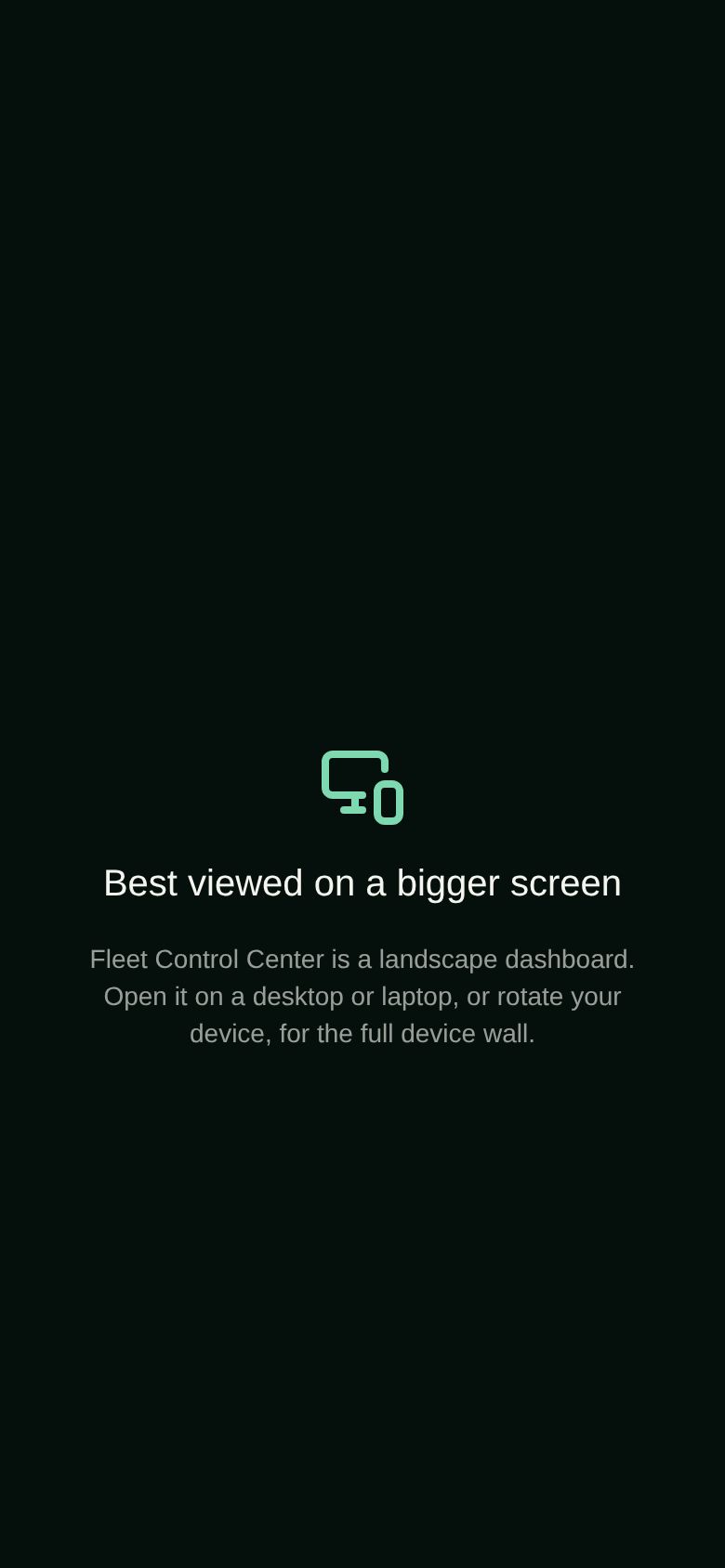 Fleet Control Center