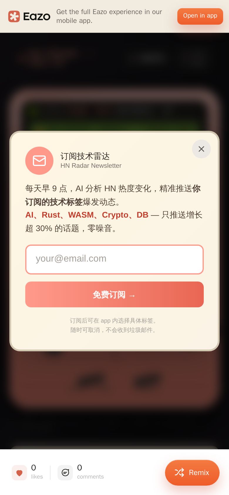 HN Radar
