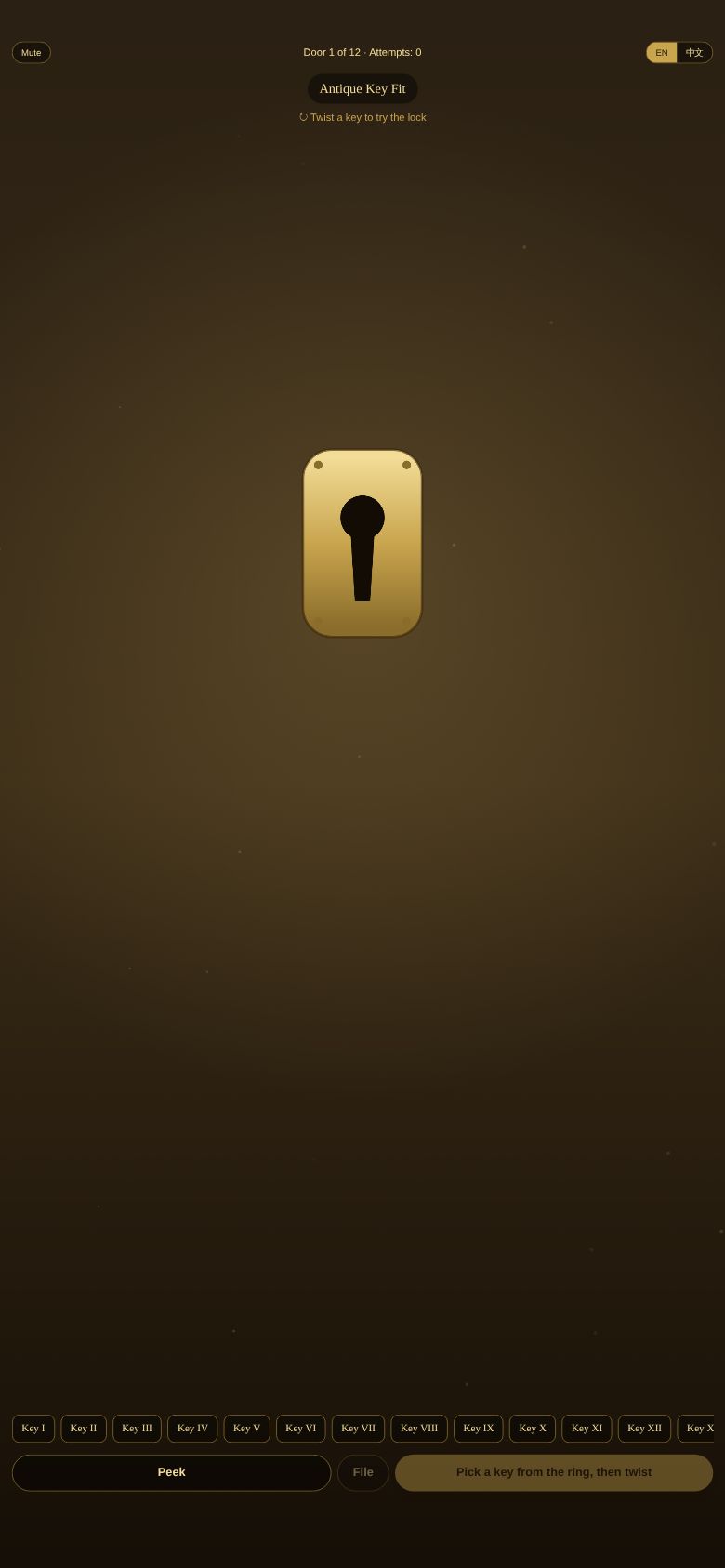 Antique Key Fit
