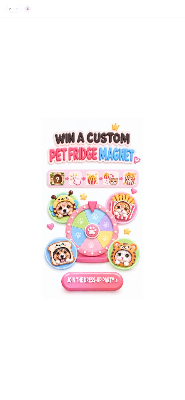 Dress-Up Party: Pet Magnets