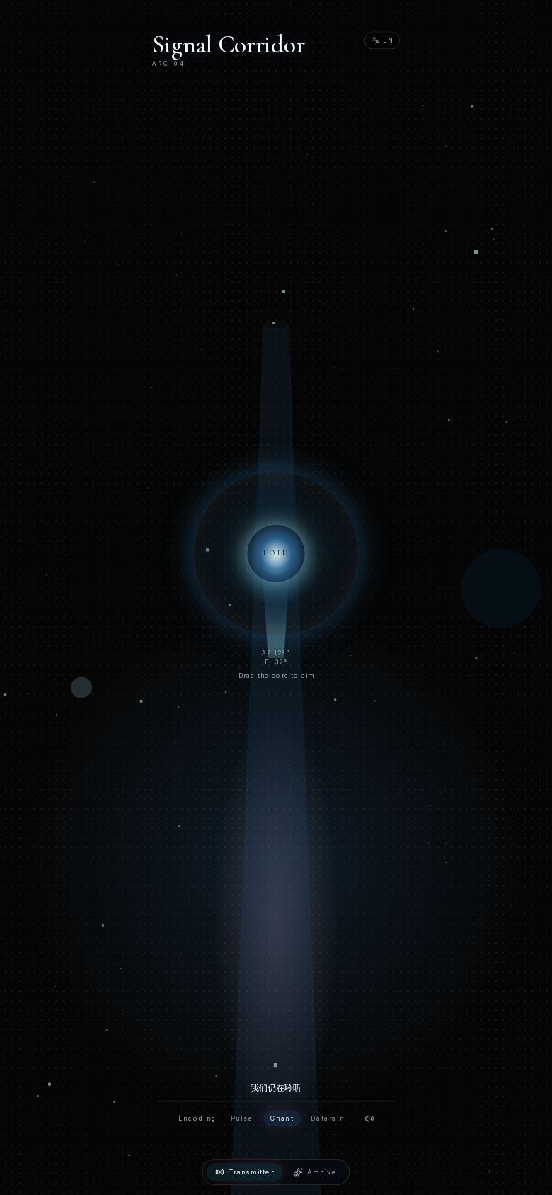 向宇宙发送一束信号