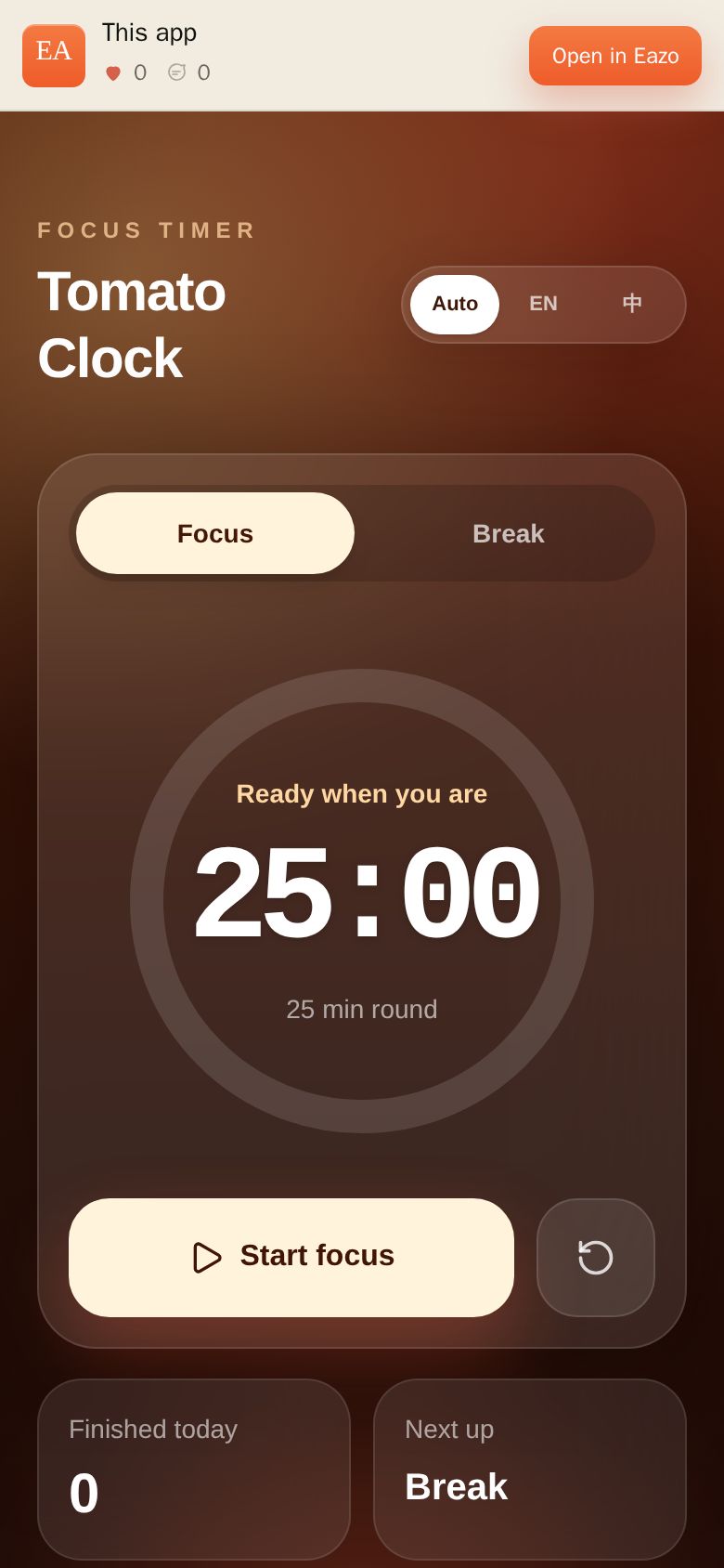 Pomodoro Focus