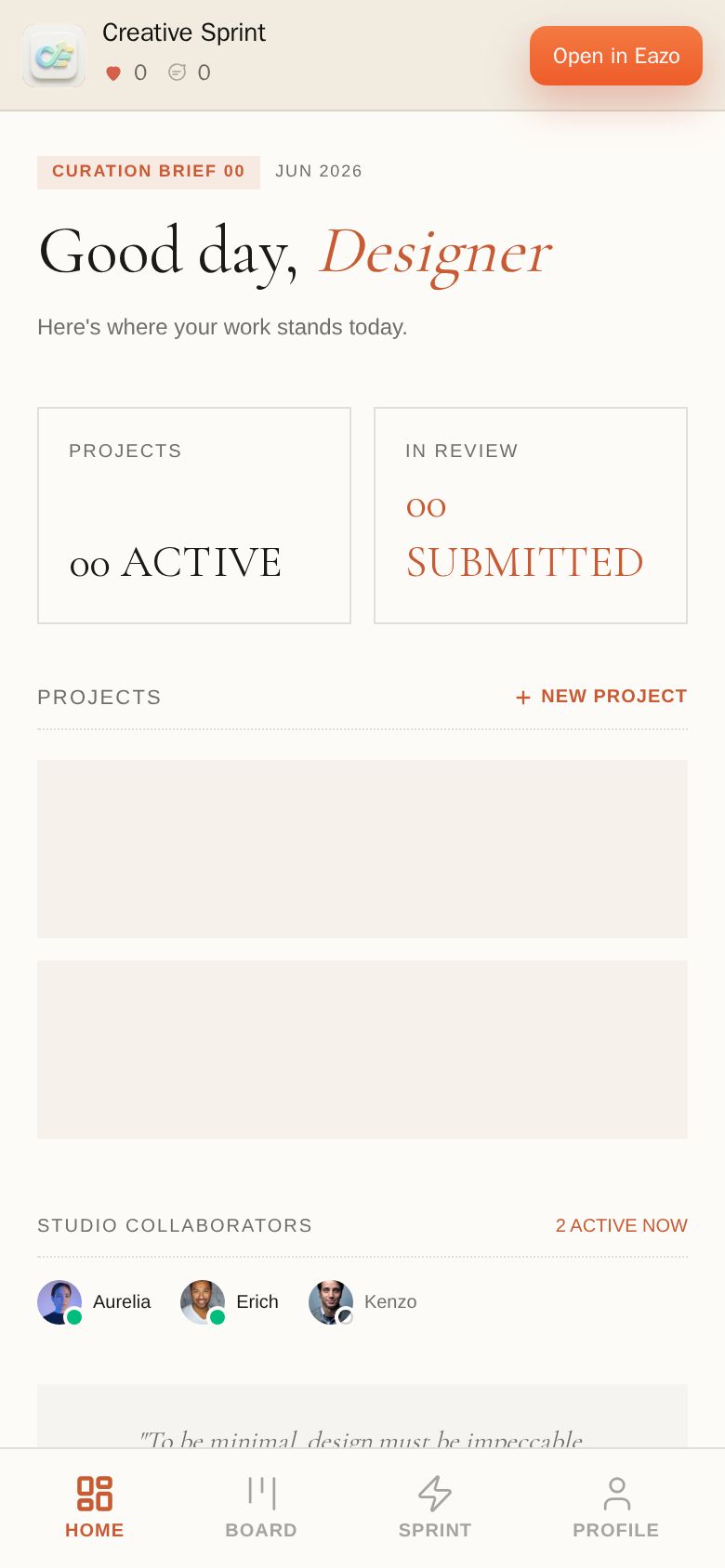 Creative Sprint