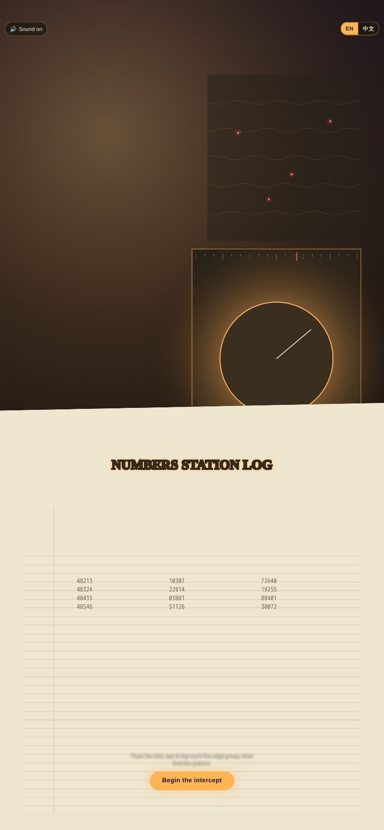 Numbers Station Log